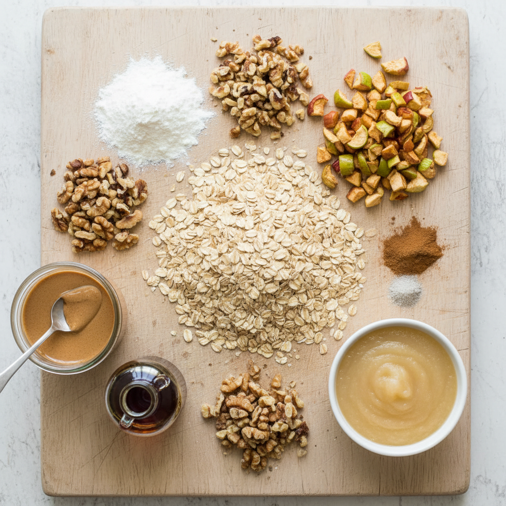 Ingredients for Apple Pie Protein Balls