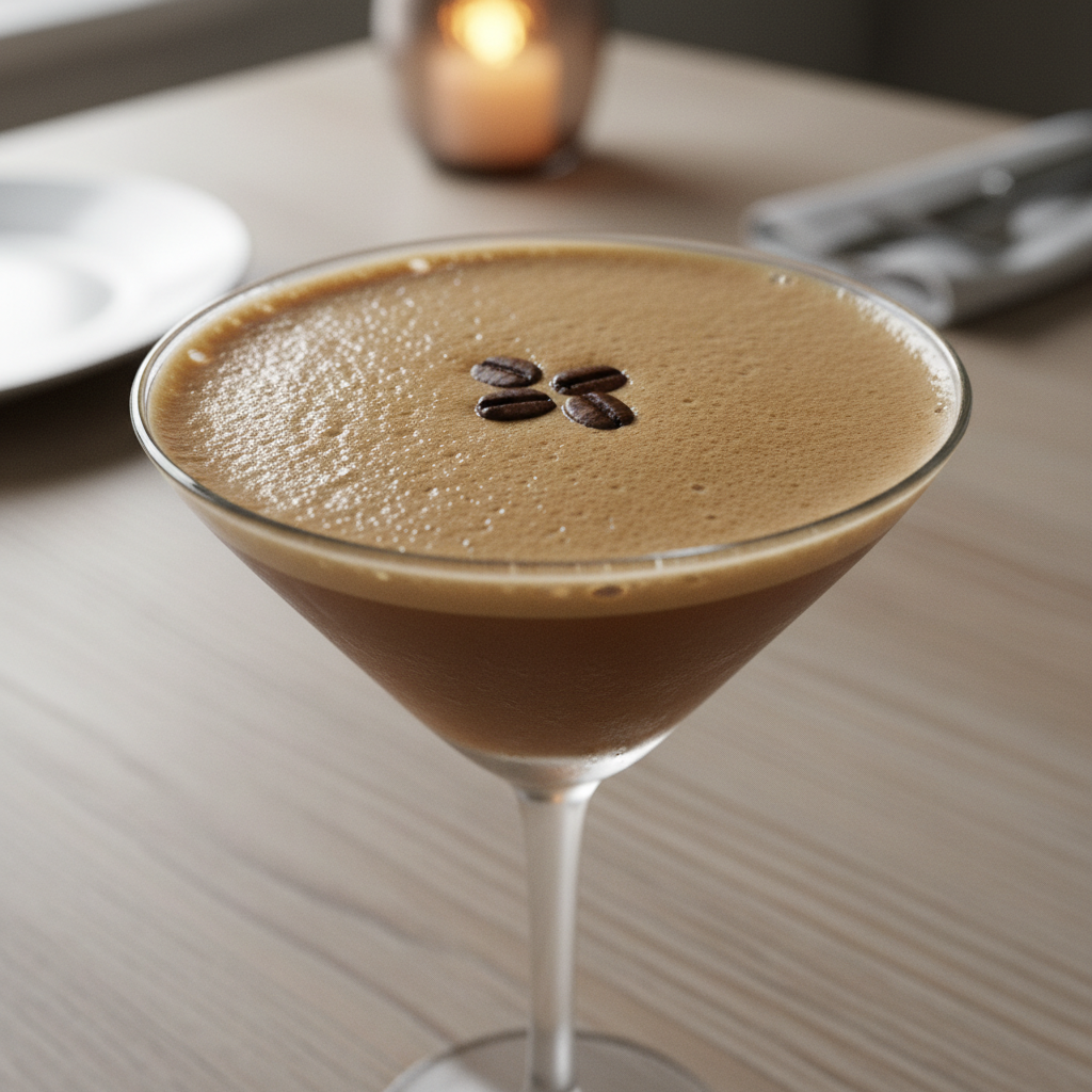 Baileys Espresso Martini in chilled glass