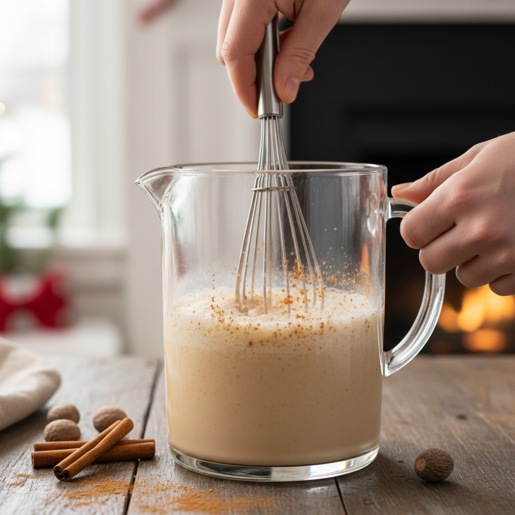 Baileys Eggnog spices stirred in