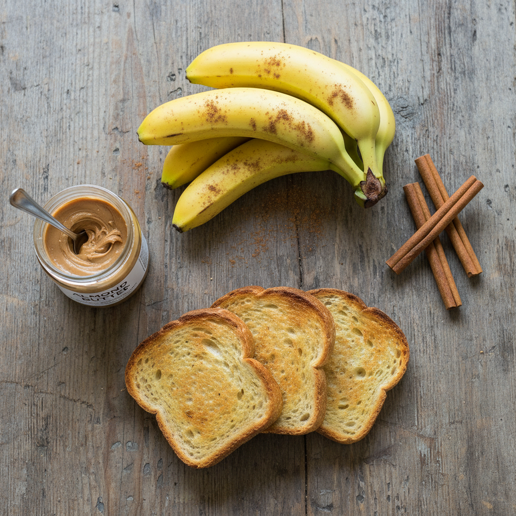 Banana Almond Butter Cinnamon Toast