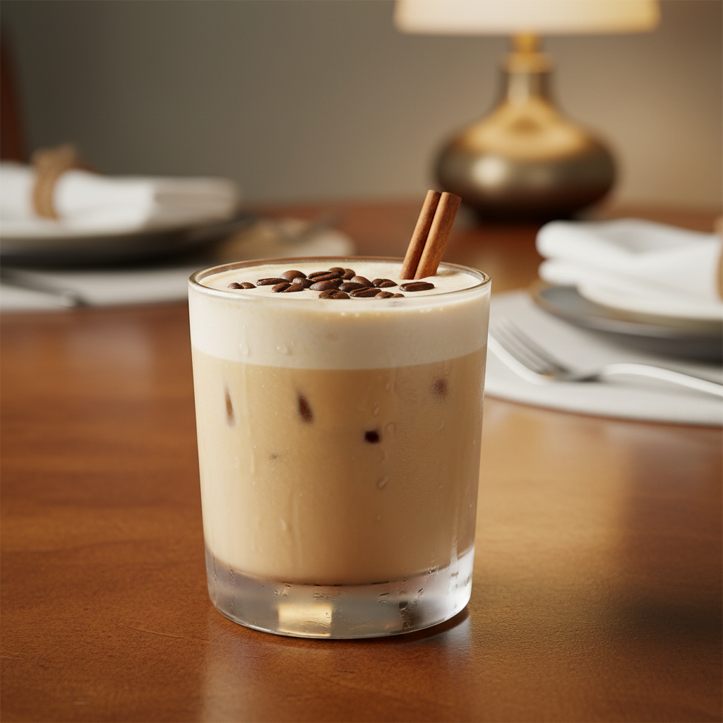 Baileys White Russian cocktail ready to enjoy