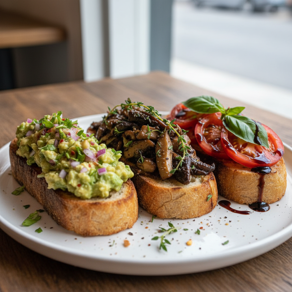 Variety of Delicious Toast Toppings