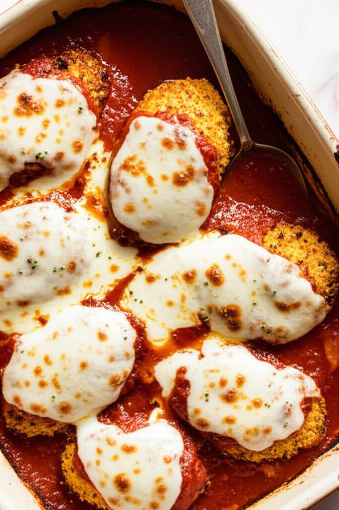 Baked ricotta chicken meal