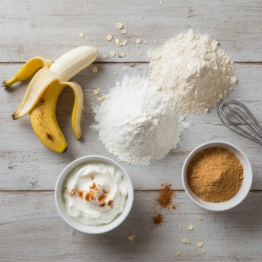 Ingredients for Banana Bread Cinnamon Rolls