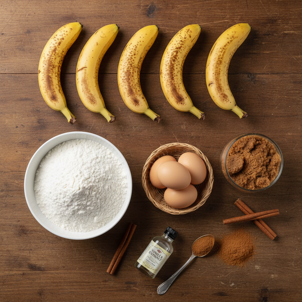 Ingredients for Banana Bread Cookies