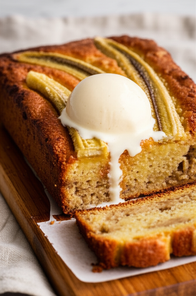 Banana Bread Pudding Cake dessert