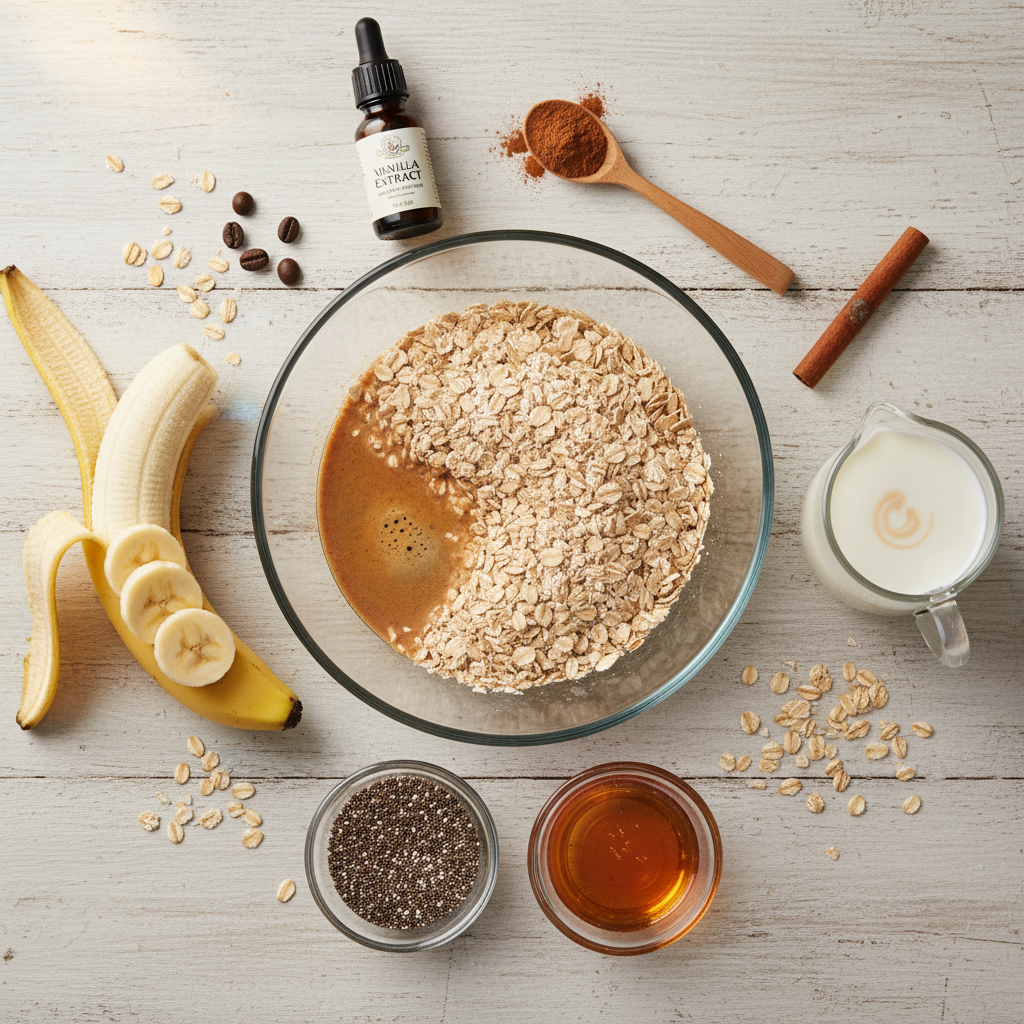 Mason jar and spoon on wooden table