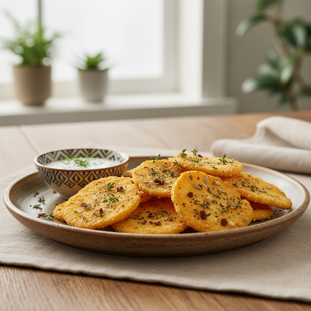 Reflections on the texture and flavor of finished cottage cheese chips