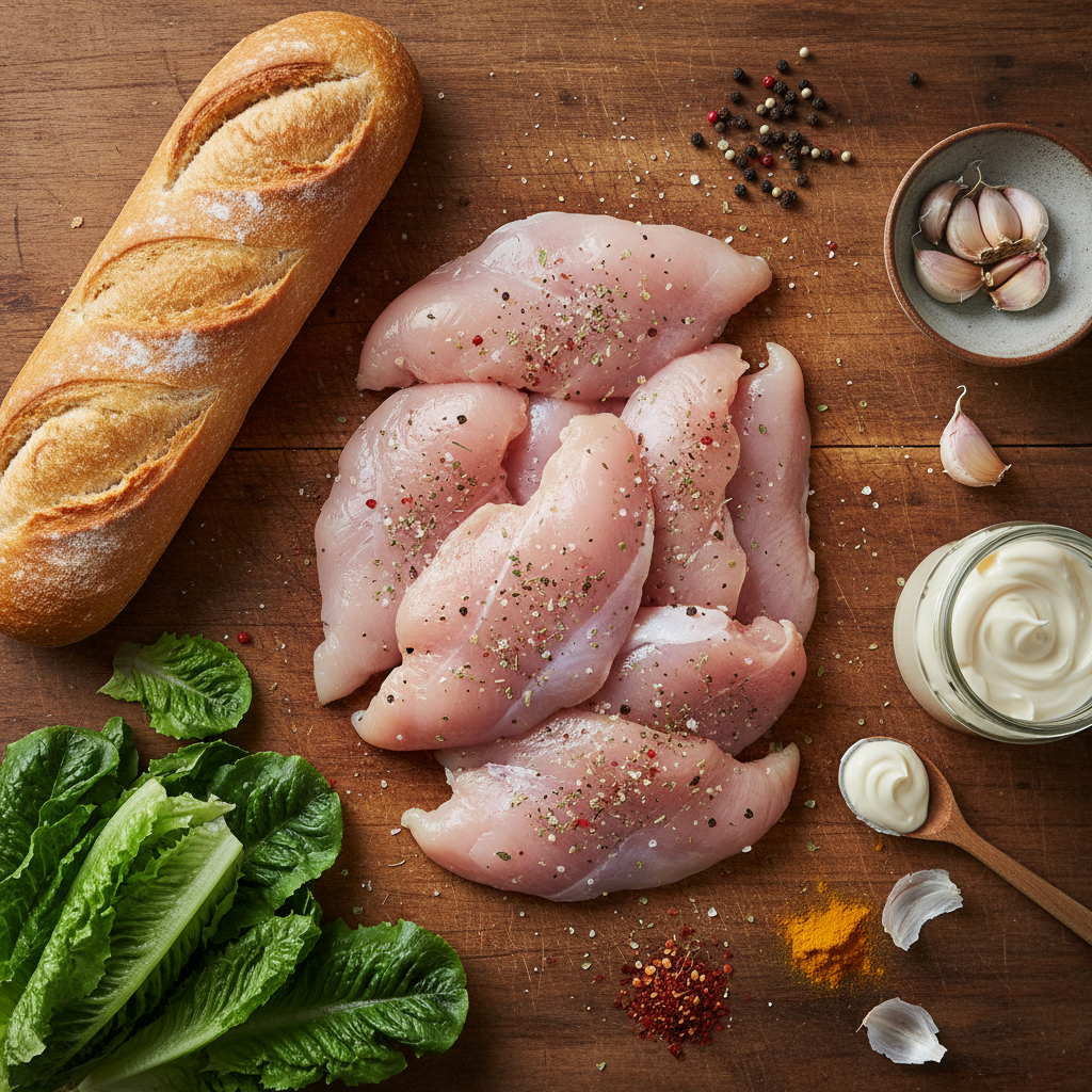 Chicken Caesar Sandwich ingredients