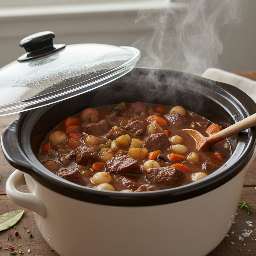 Warm bowl of Crock Pot Beef Stew