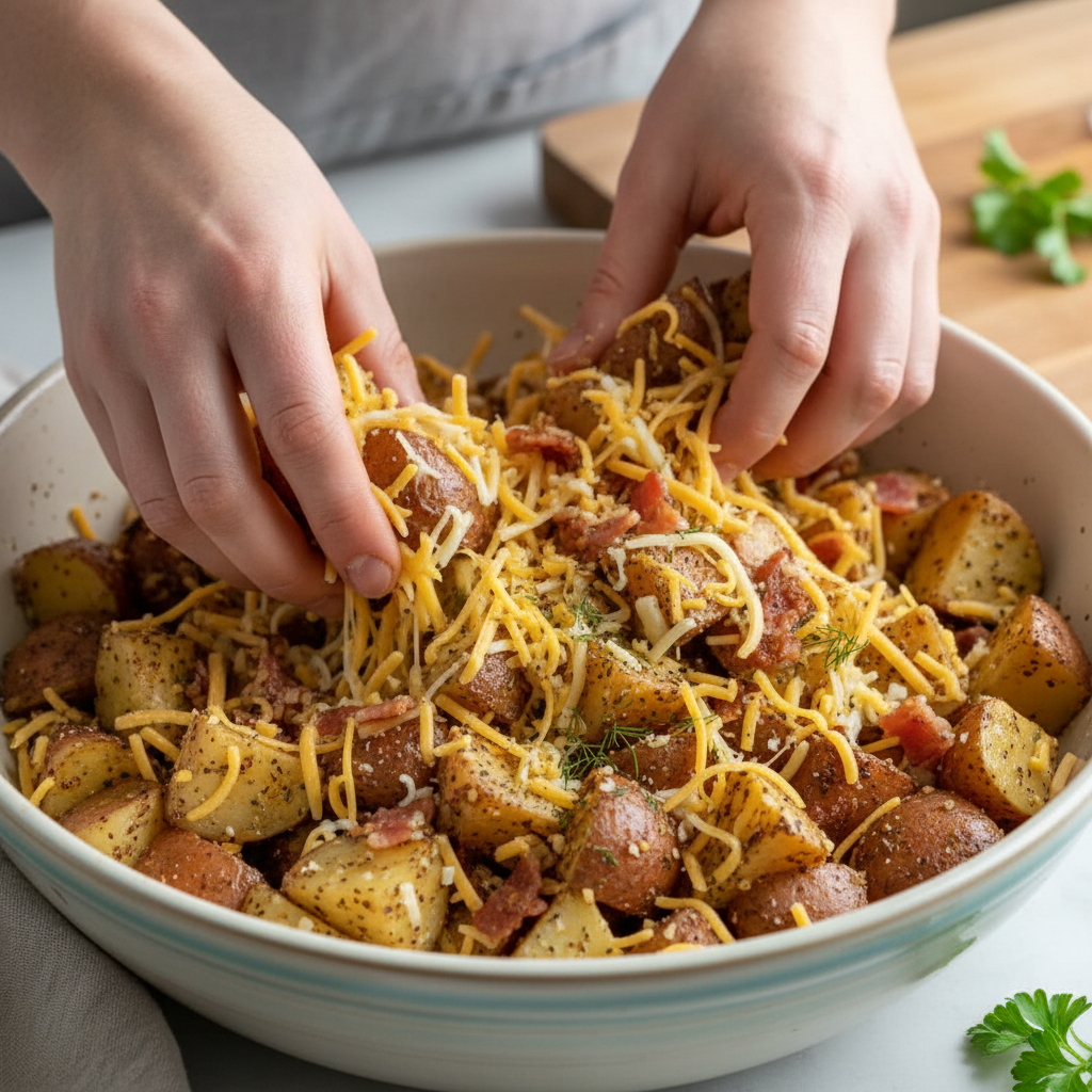 Layering ingredients in the crock pot