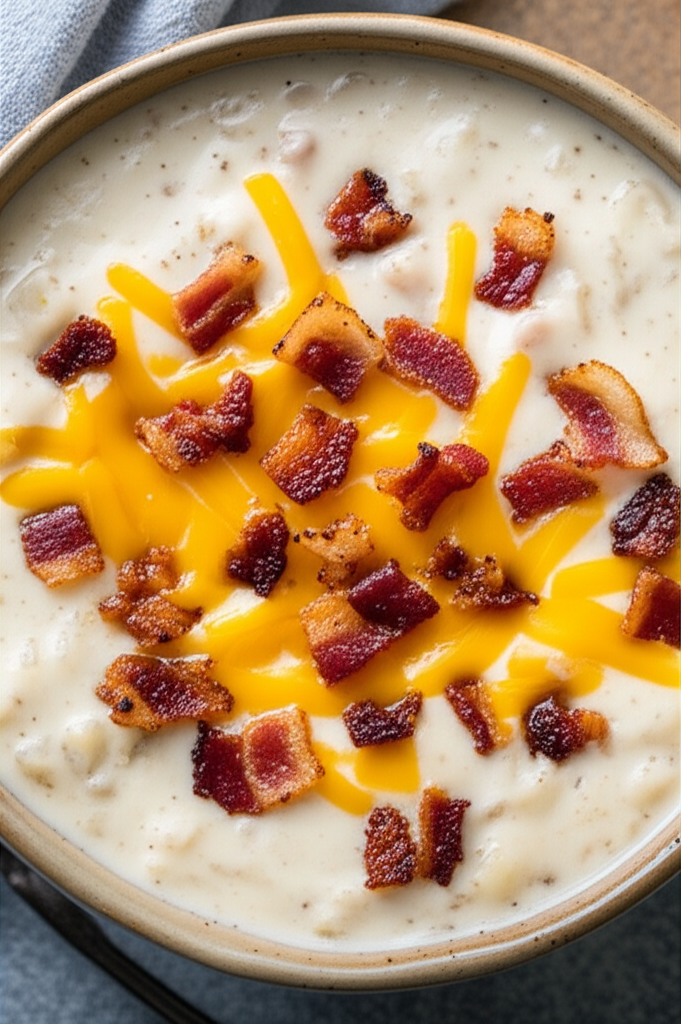 Creamy Crock Pot Crack Potato Soup in a bowl