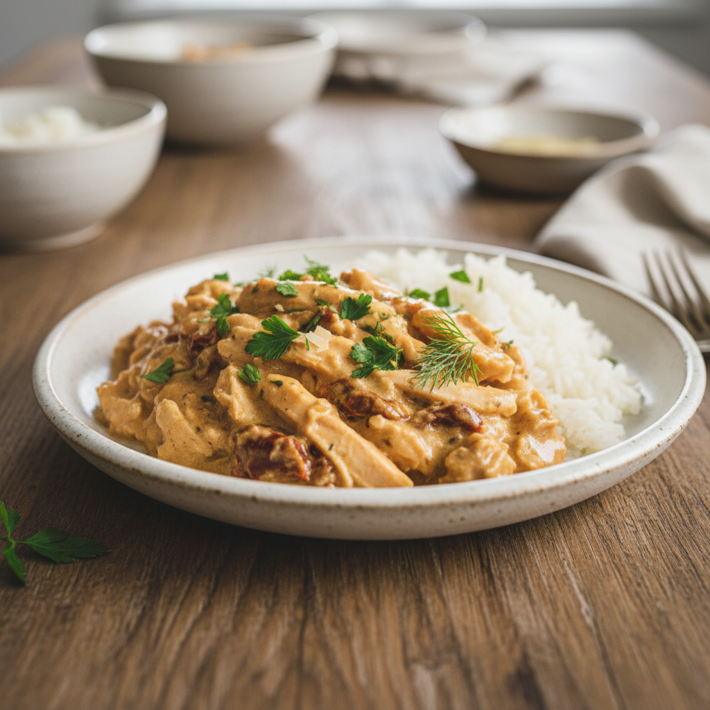 Delicious Crock Pot Marry Me Chicken served on a plate