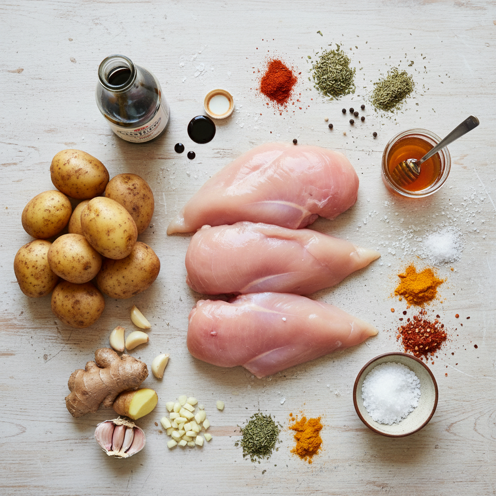 Ingredients for Slow Cooker Teriyaki Chicken
