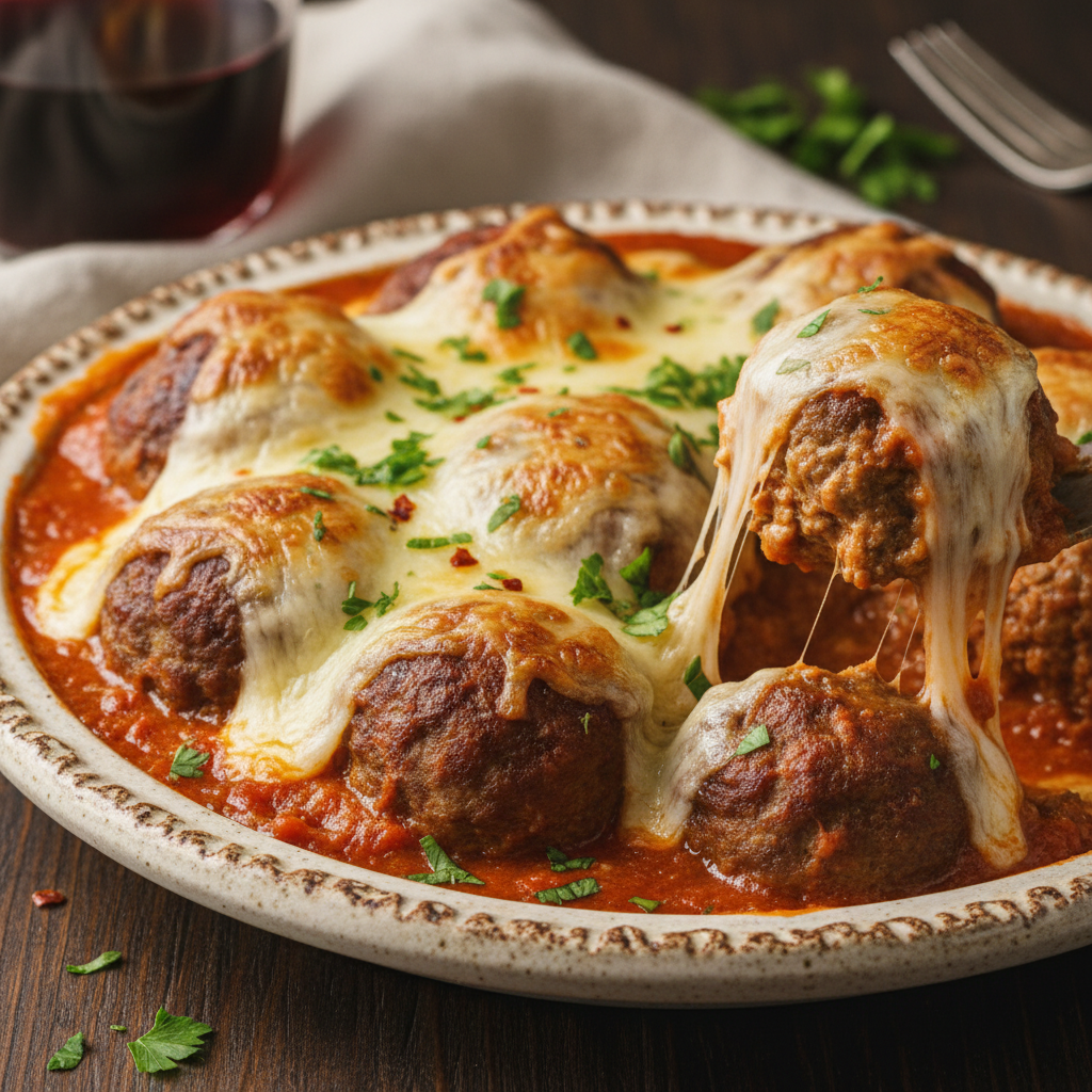 Cooking tips and final presentation of meatball casserole