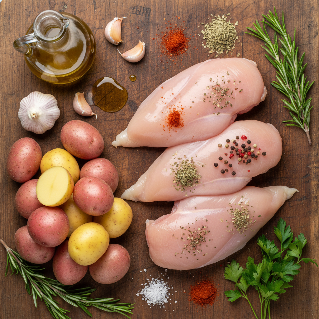 Ingredients for Korean Chicken