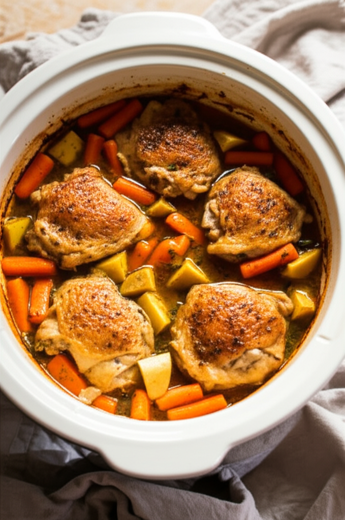 Comforting fall chicken crockpot dinner