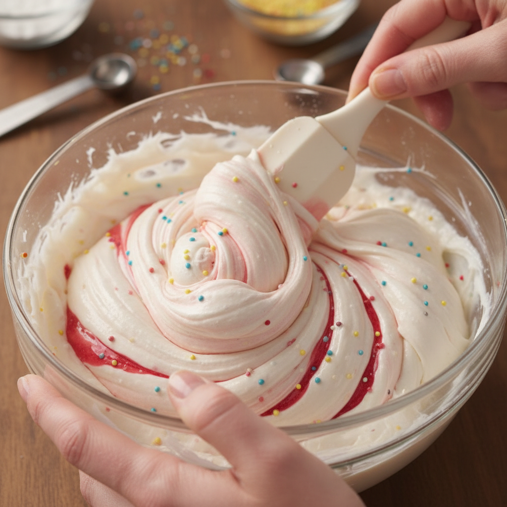 Mixing bubble gum ingredients before kneading