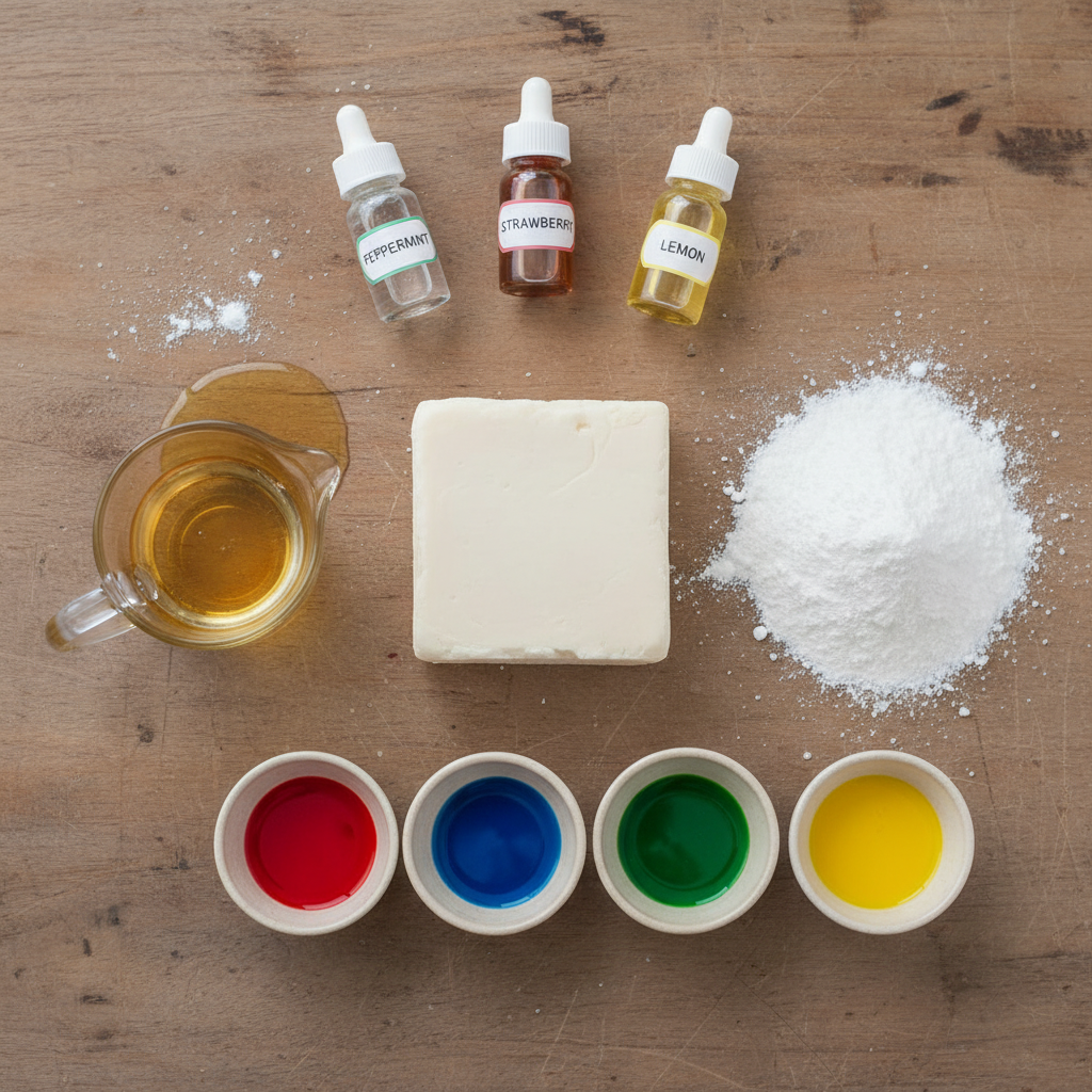 Close up of bubble gum ingredients