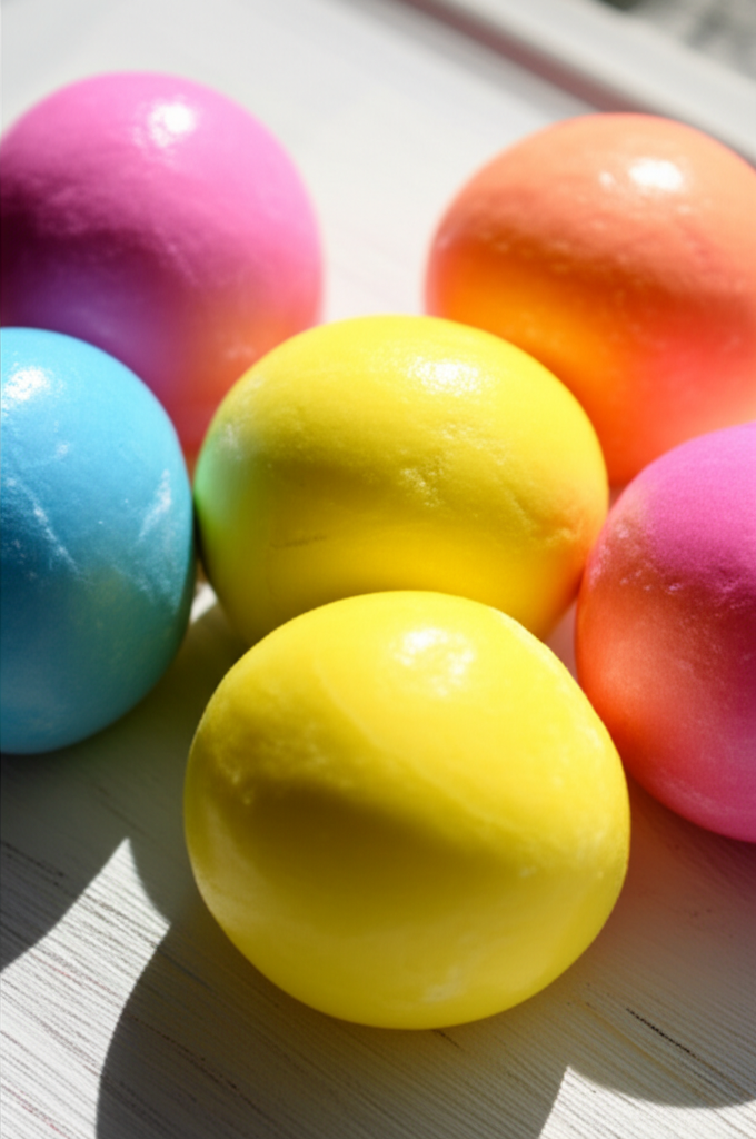 Ingredients for homemade bubble gum on table