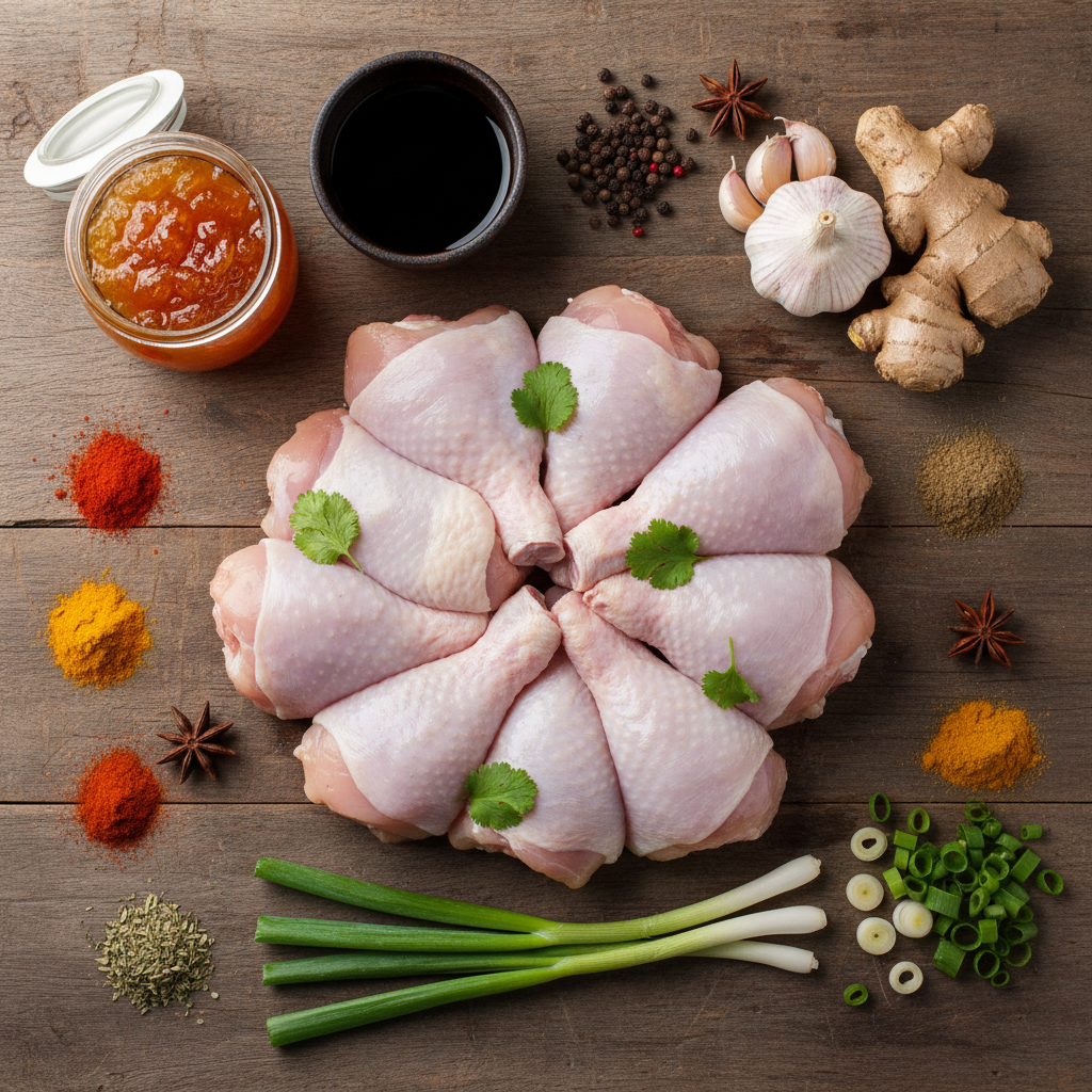 Ingredients needed for orange chicken