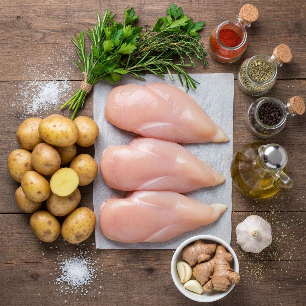 Ingredients for teriyaki chicken