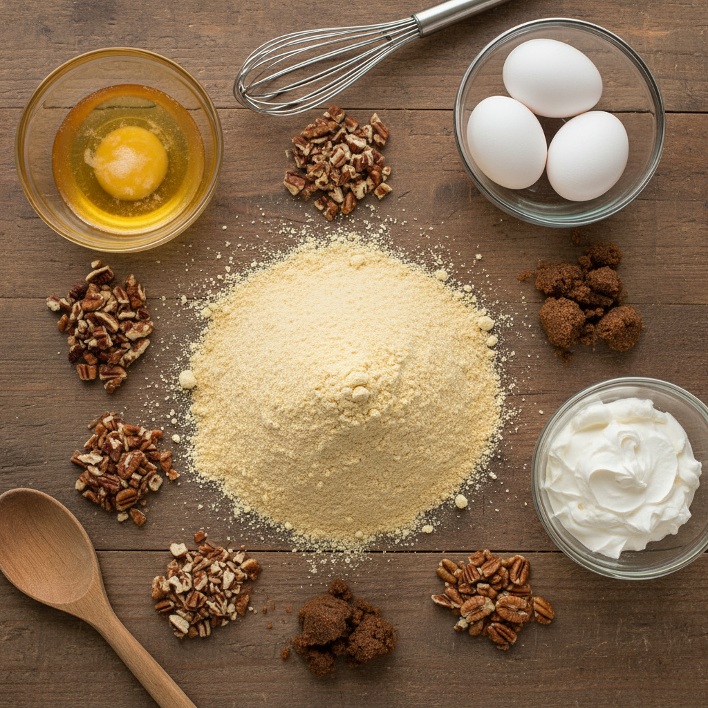 Ingredients for Yellow Cake Mix Coffee Cake