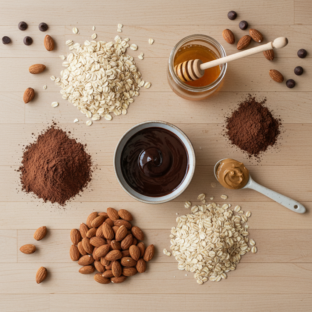 Ingredients for Espresso Almond Bites