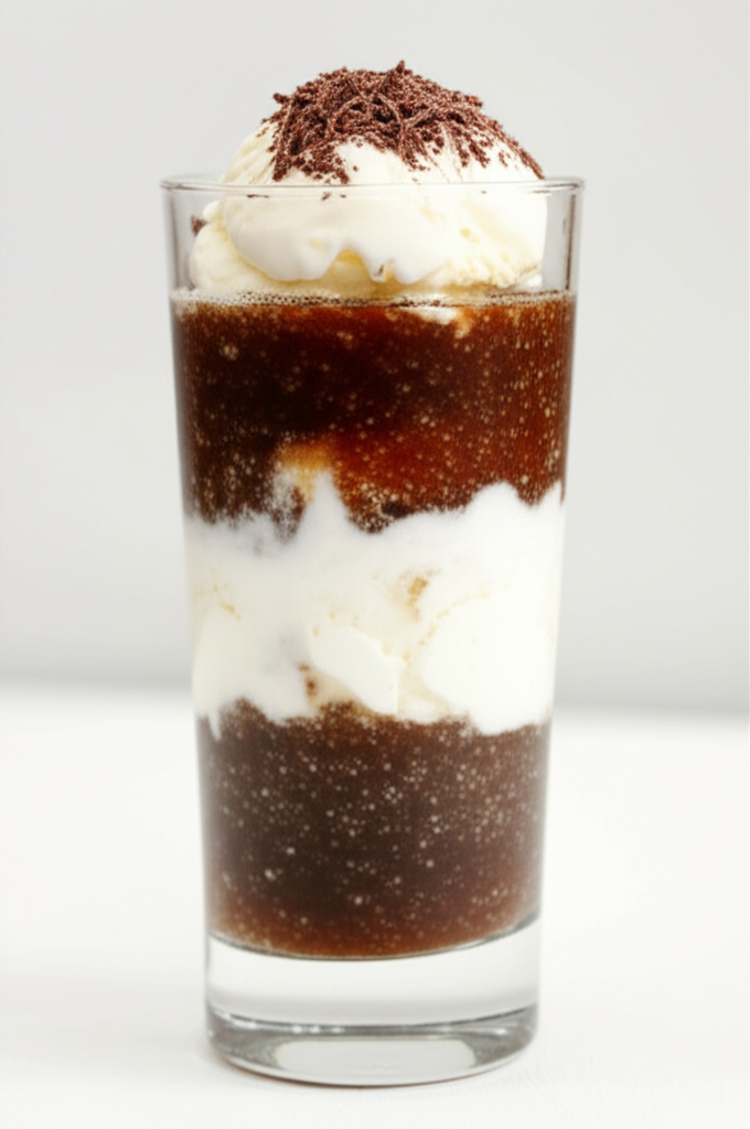 Espresso Granita with Vanilla Ice Cream