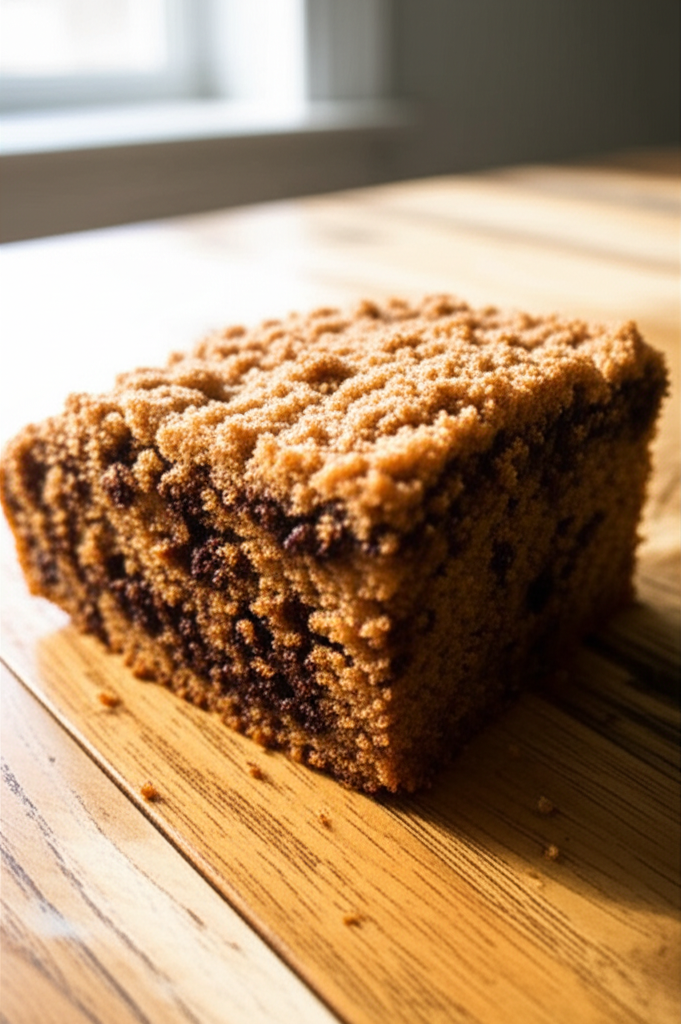 Coffee Cake with Gooey Chocolate and Cinnamon Sugar Coating