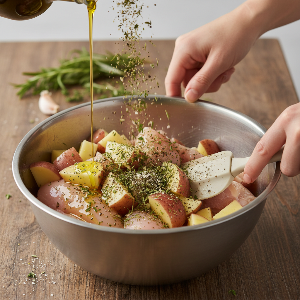 Cooking Garlic Butter Sauce in Pan