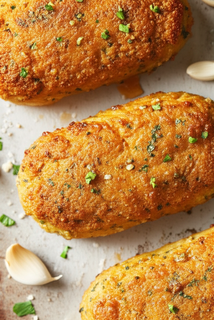 Garlic Parmesan Chicken Meatloaves