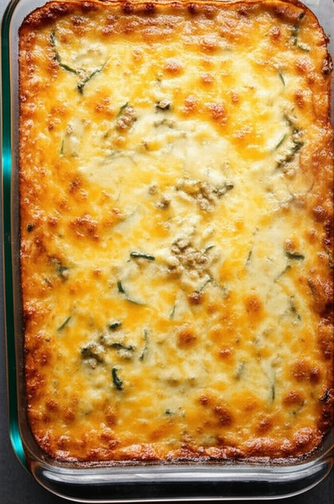 Ground Turkey Zucchini Casserole cozy dinner