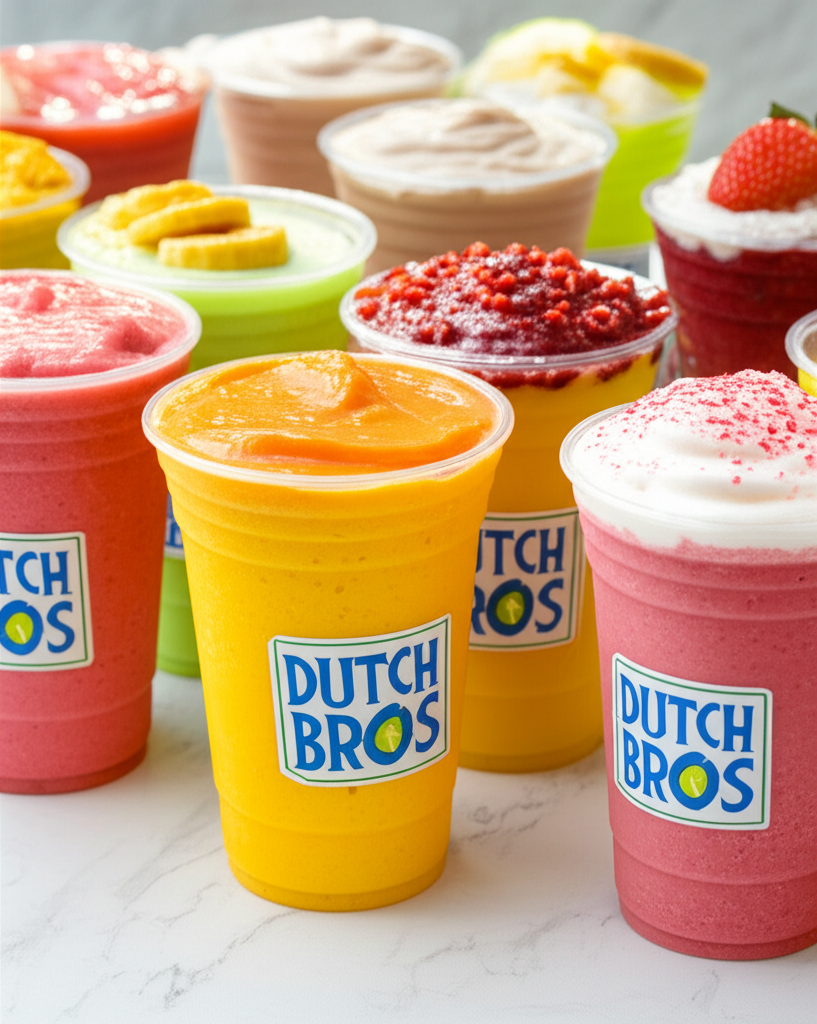 Dutch Bros Smoothie assortment