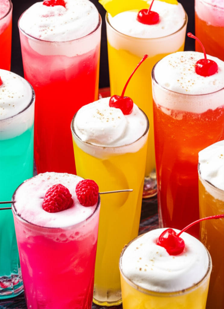 Refreshing dirty soda drink