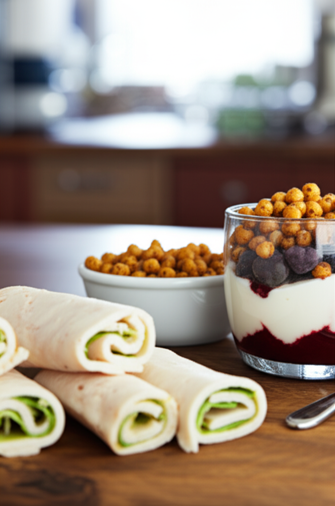 Delicious diabetic snacks assortment