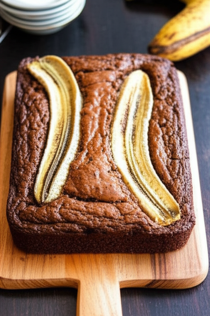 Banana Bread Brownies on plate