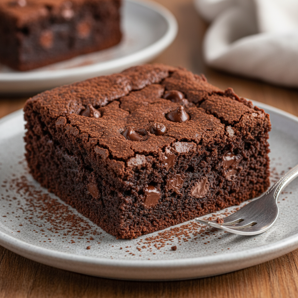 Cooling and cutting banana brownies