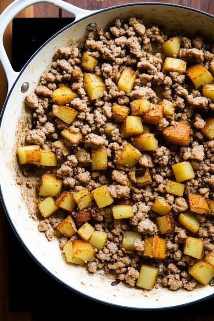 Easy Ground Turkey with Potatoes dish