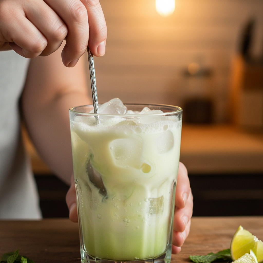 Preparing Electric Lime Dirty Soda