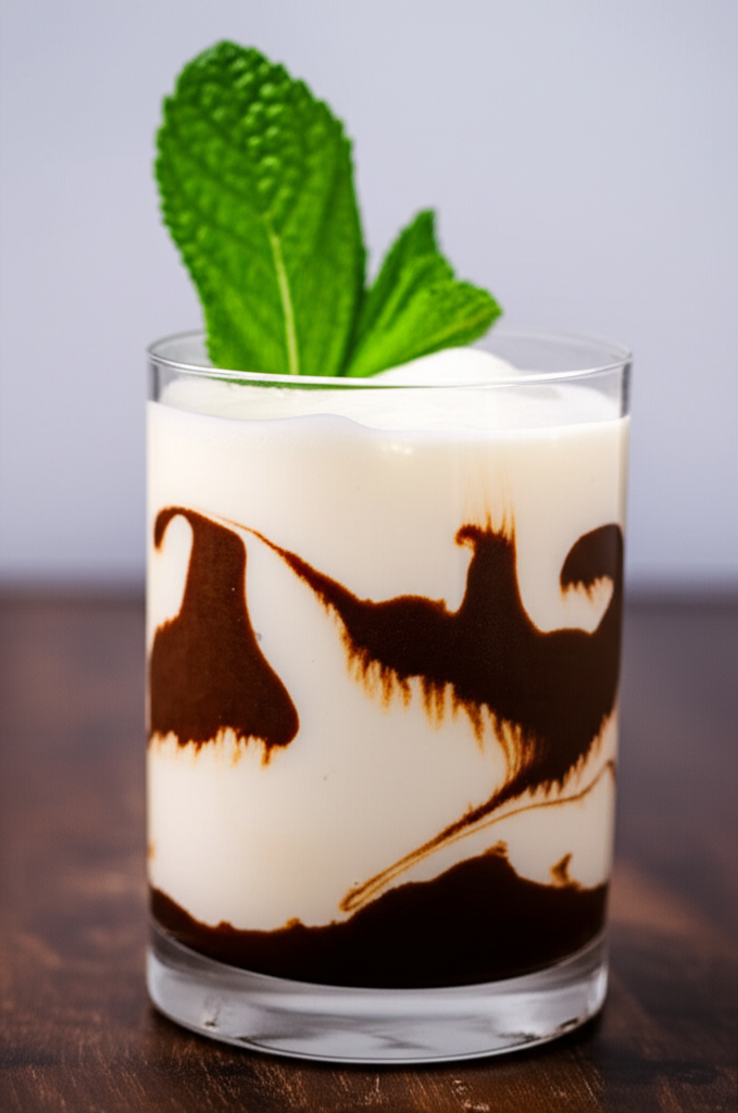 Chocolate Mint White Russian cocktail