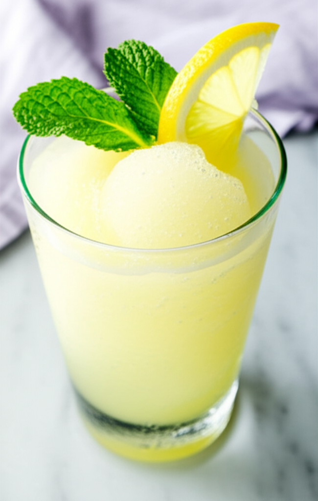 Frozen Lemon Daiquiri in a glass