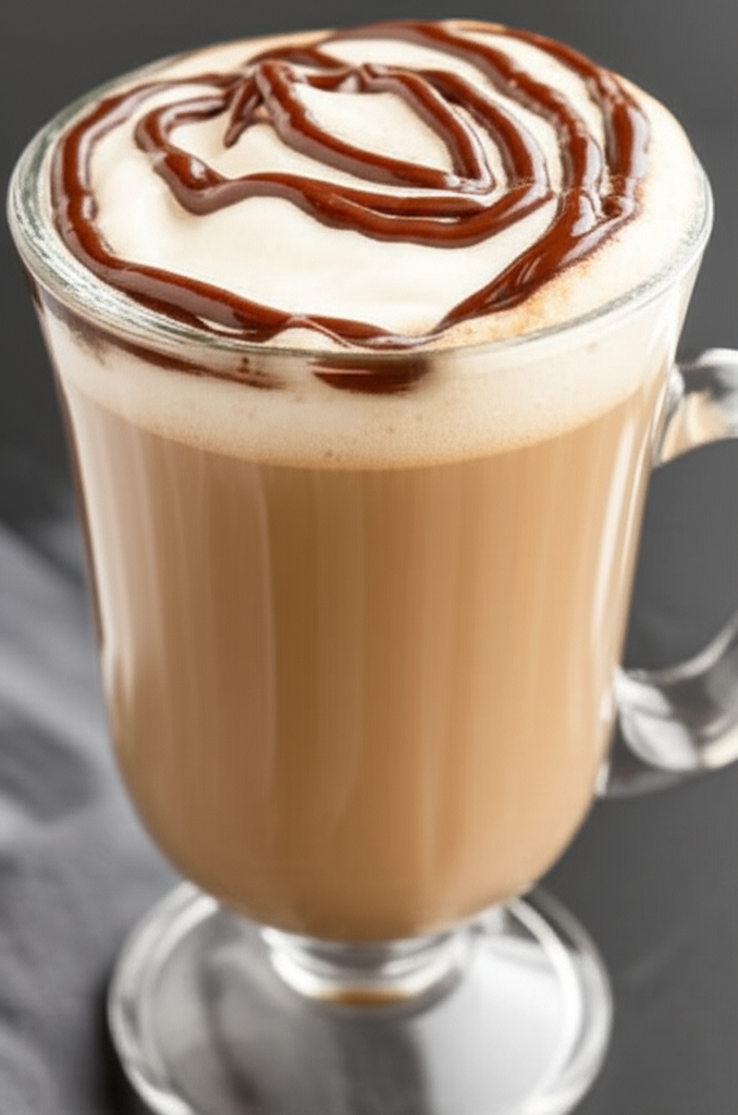 Cup of Hazelnut Honey Mocha with whipped cream