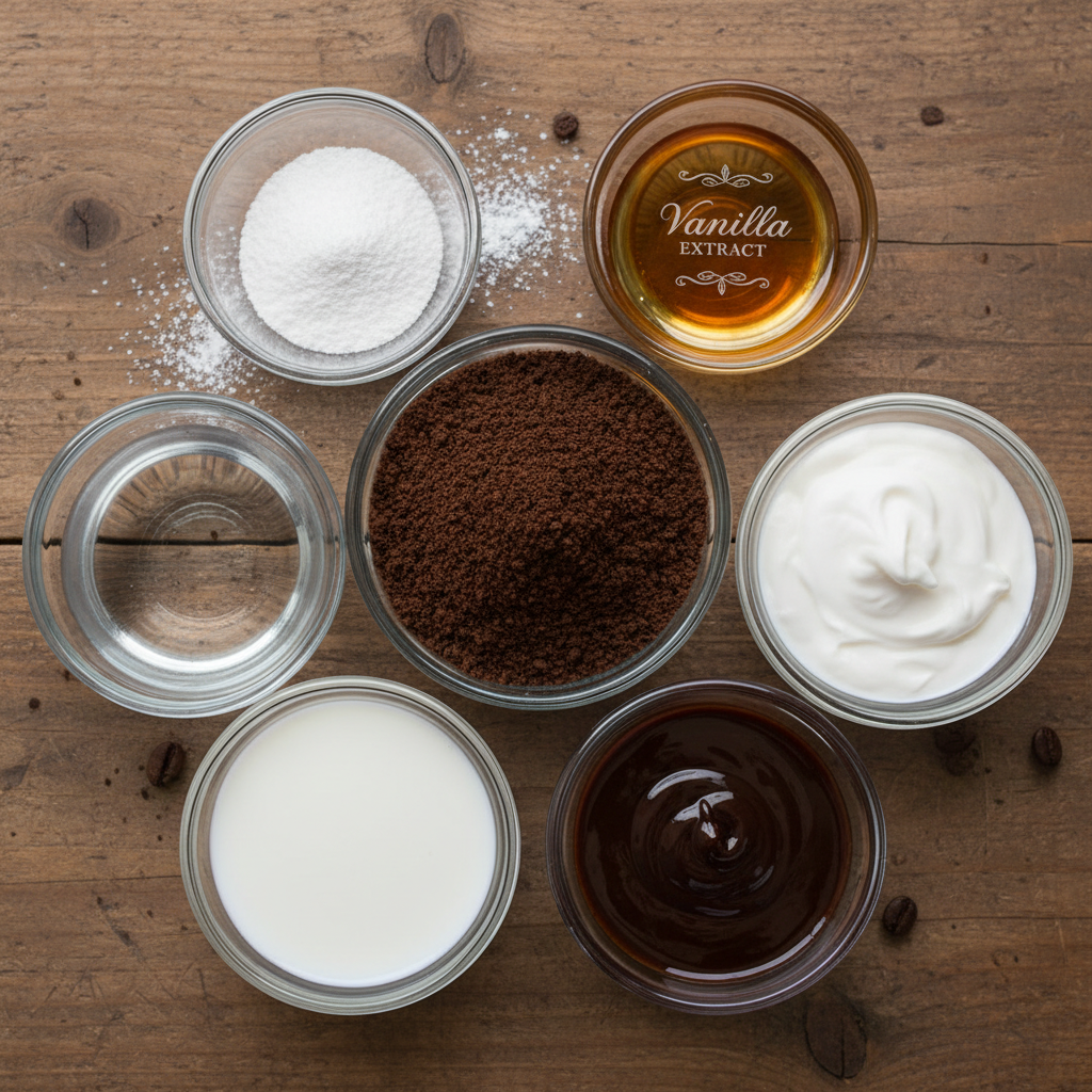 Ingredients for Chocolate Cream Cold Brew