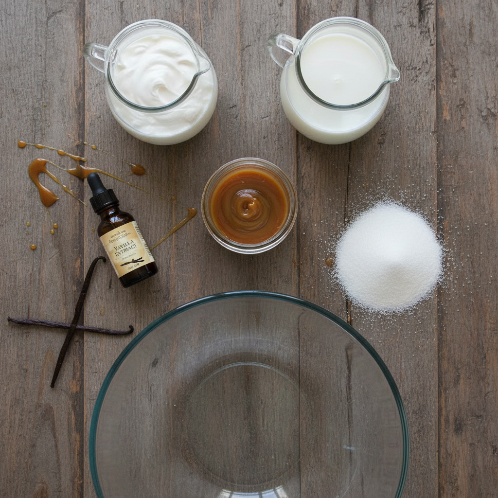 Ingredients for Caramel Macchiato Creamer