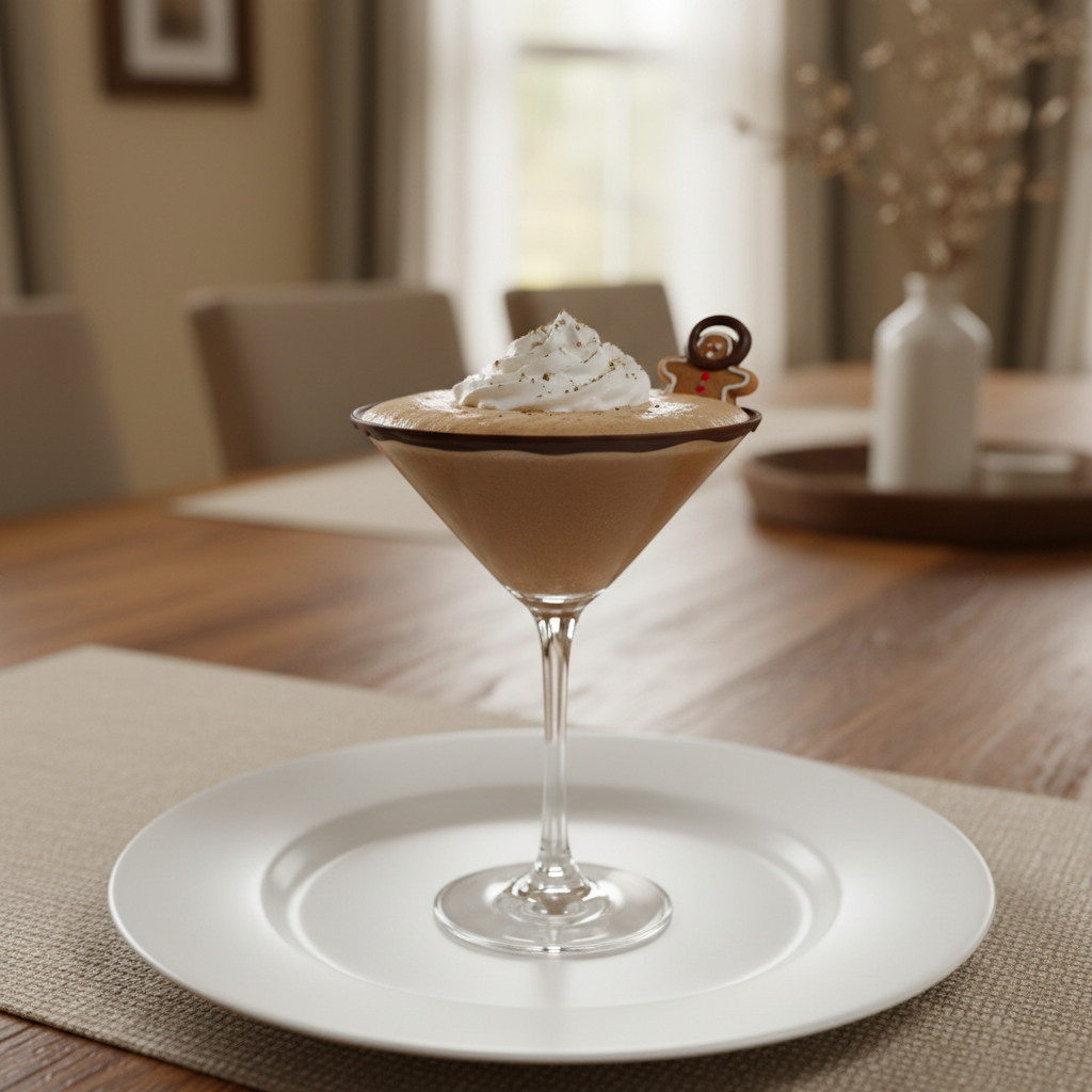 Chocolate Eggnog Martini holiday treat