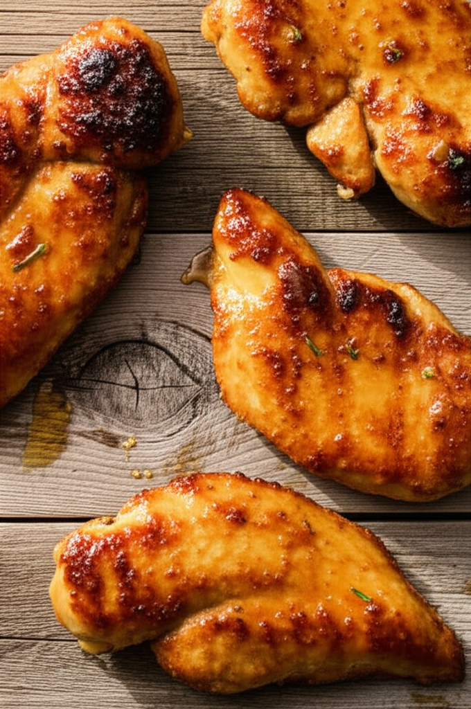 Honey Garlic Chicken plated and ready to serve