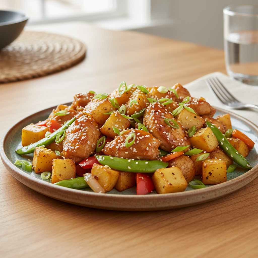 Chicken coated in seasonings and cornstarch