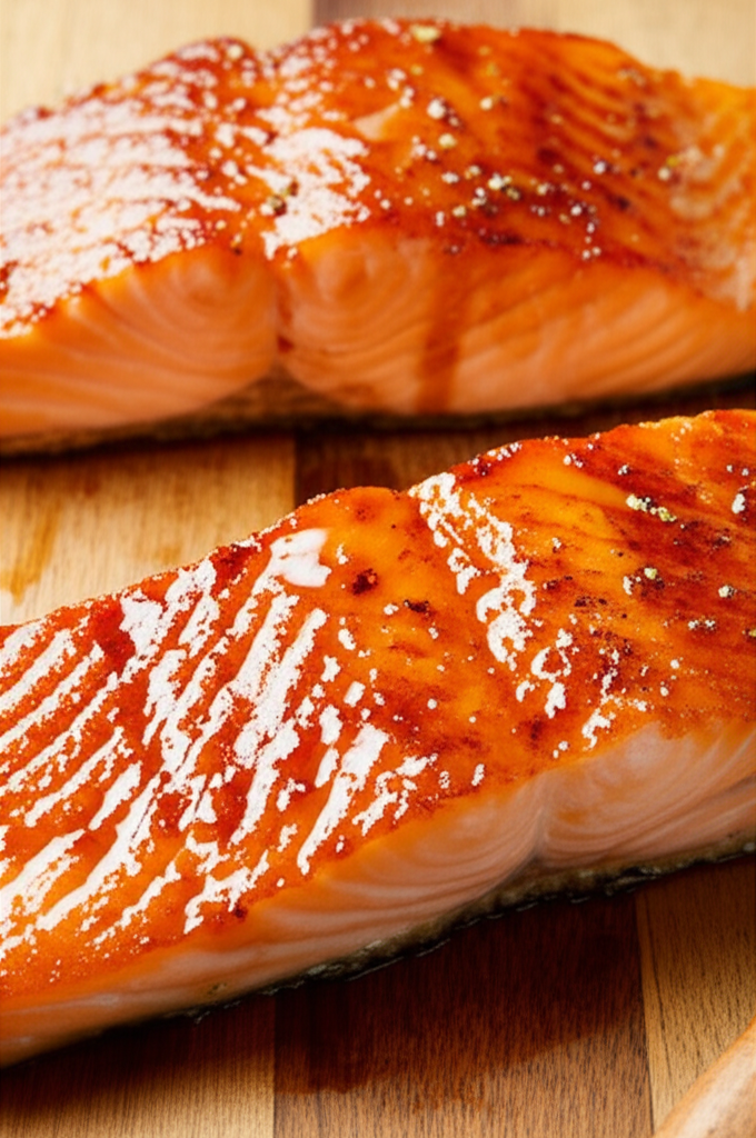Honey Glazed Salmon on plate