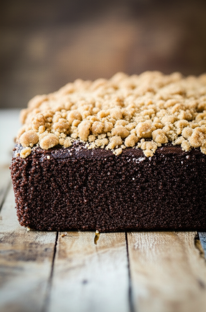 Ingredients and tools for baking coffee cake